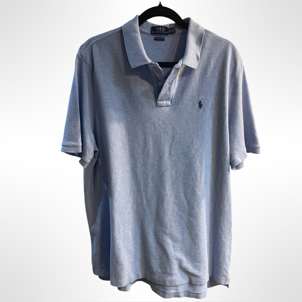 Polo Ralph Lauren men’s light blue cotton‎ polo shirt size extra large